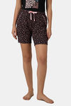 Amante Cotton Elastane Shorts - Polka Heart Print — thumbnail 1